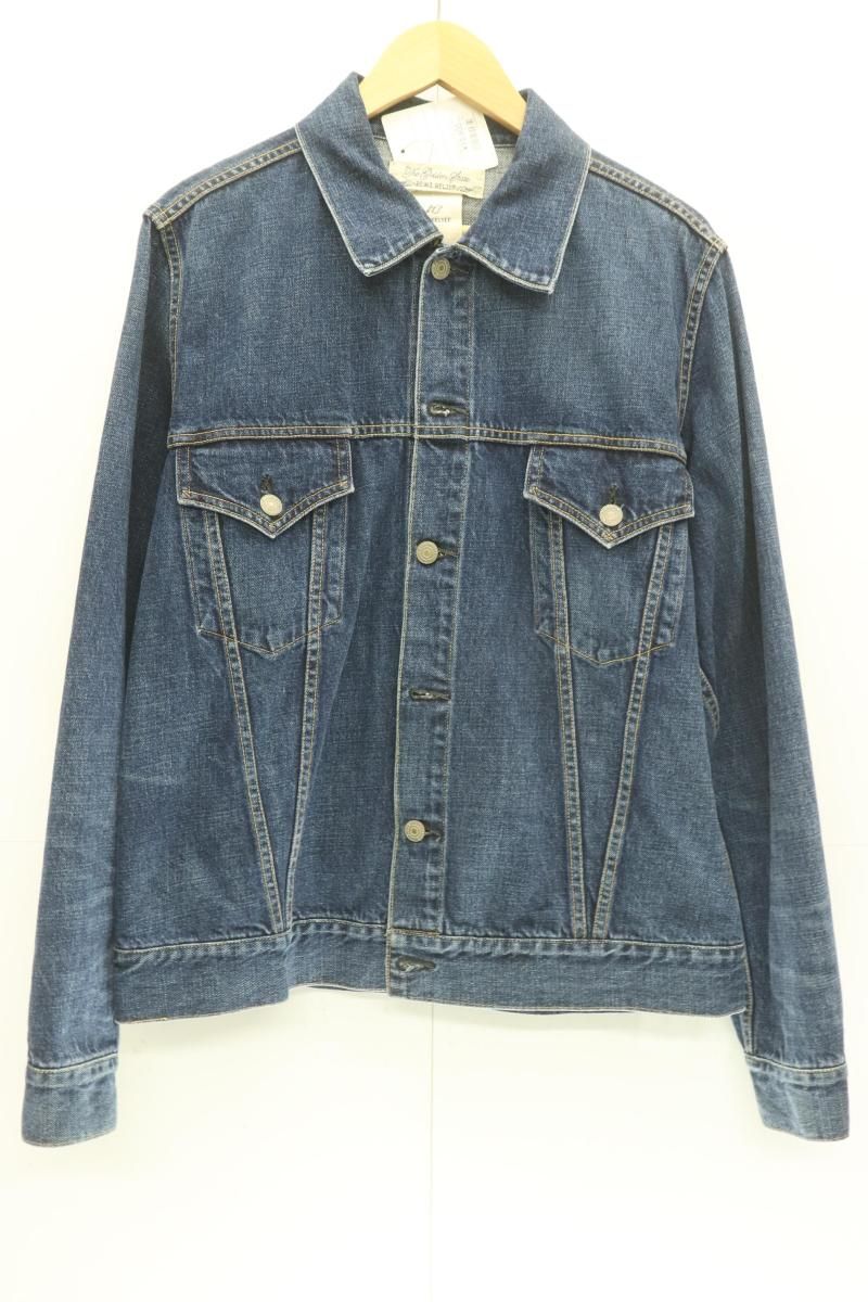  REMI RELIEF メンズデニムジャケット Gジャン L DENIM JACKET REMI RELIEF L インディゴブルー 藍 無地