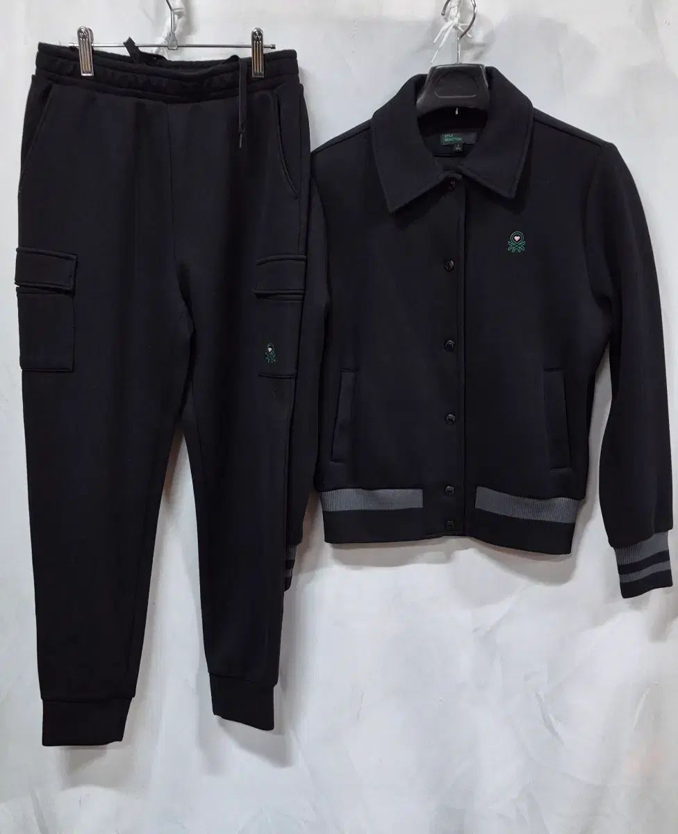 STILE ベネトン ブラック セットアップ ジャケット ズボン S 90