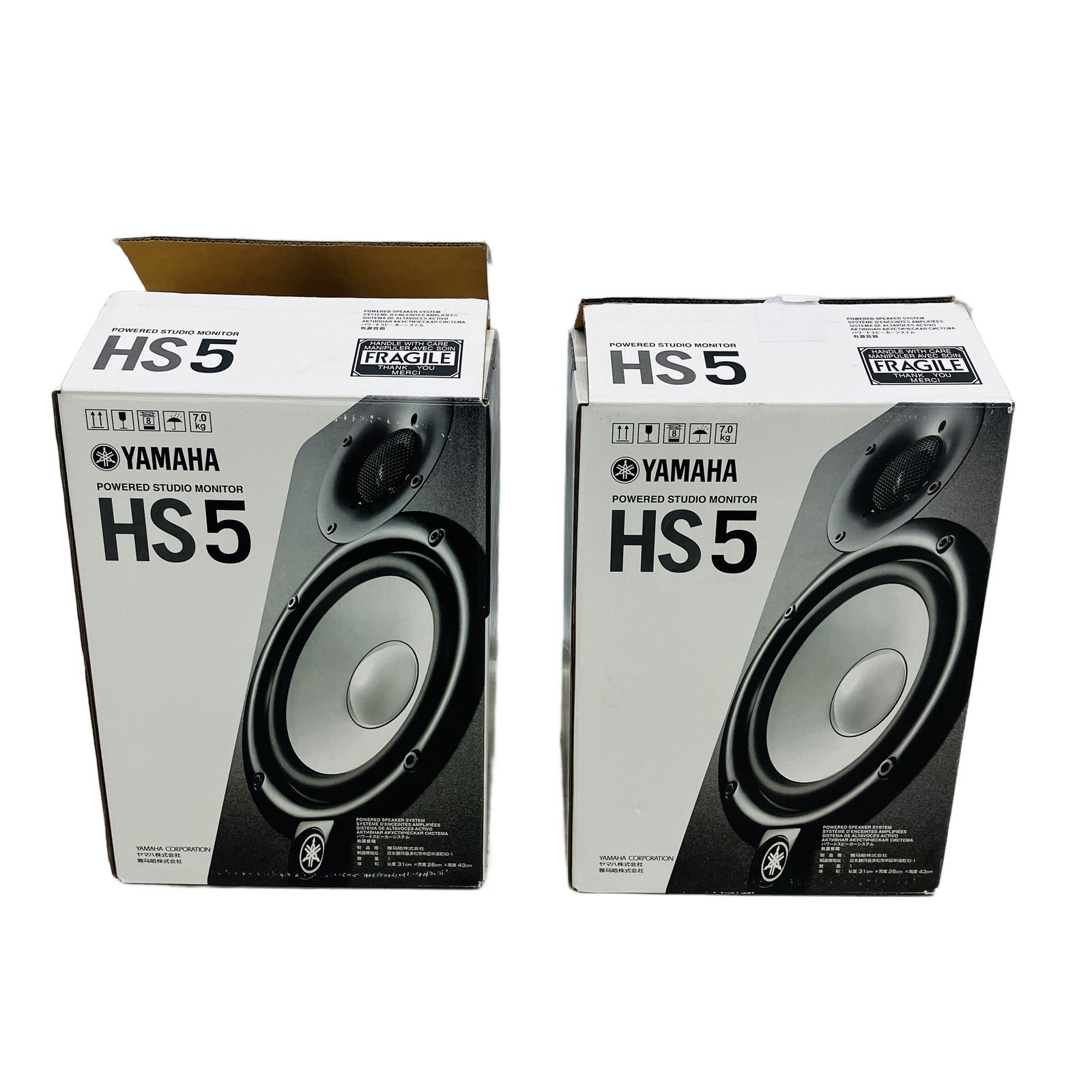 YAMAHA HS5 パワードモニタースピーカー ペア 音響機器 中古 C10649857