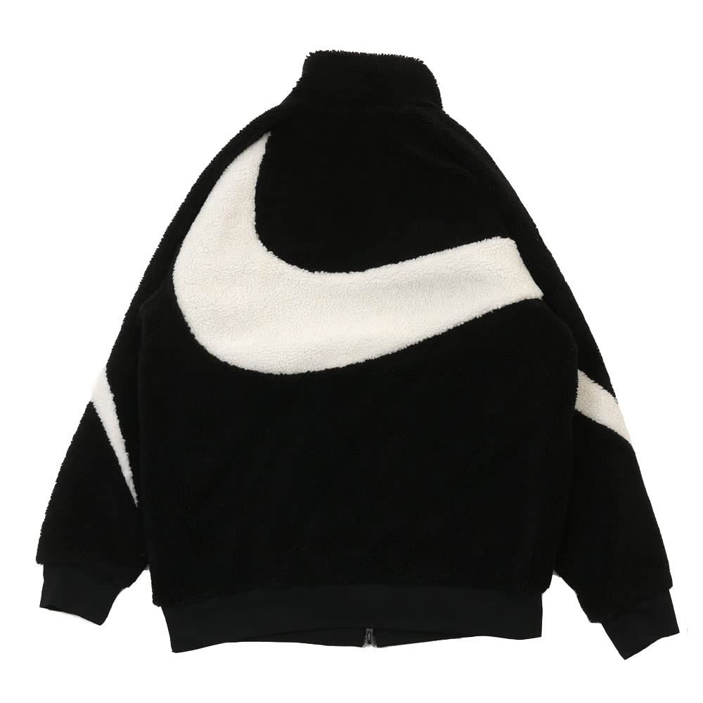 ナイキ SWOOSH FULL ZIP JACKET ボア フリース ジャケット BLACK SAIL BQ 6546-011 Mサイズ