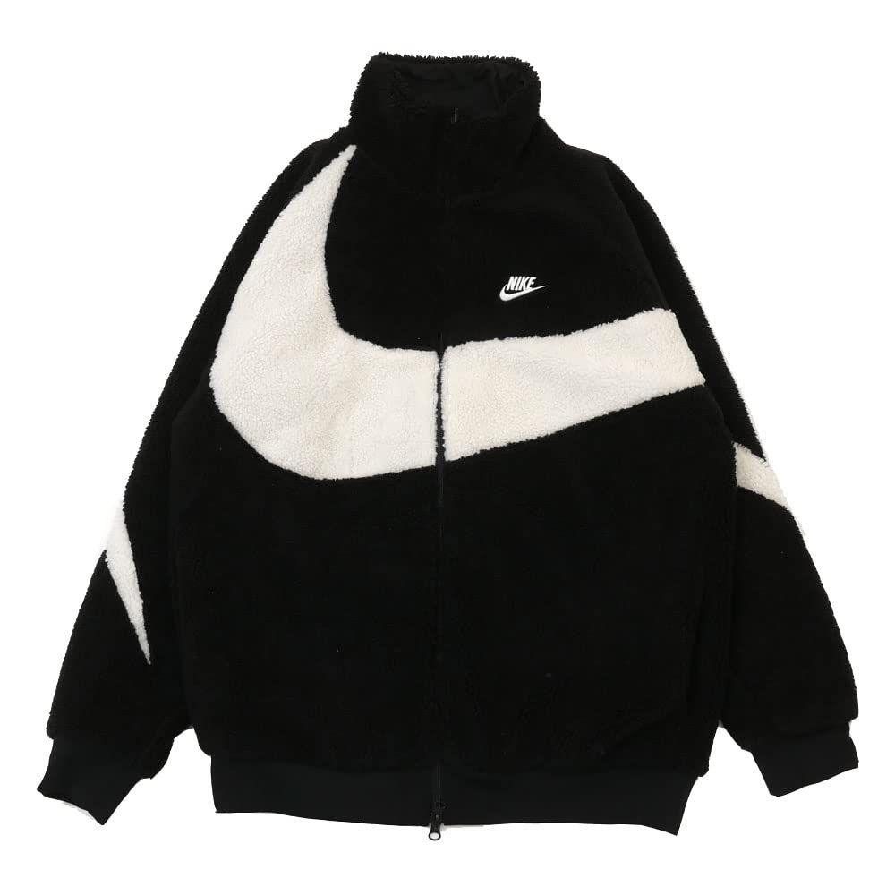 ナイキ SWOOSH FULL ZIP JACKET ボア フリース ジャケット BLACK SAIL BQ 6546 011 Mサイズ
