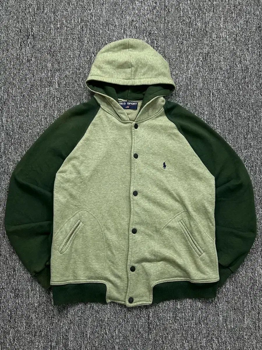 ポロ スポーツ グリーン コットン フード ジャケット - メルカリ