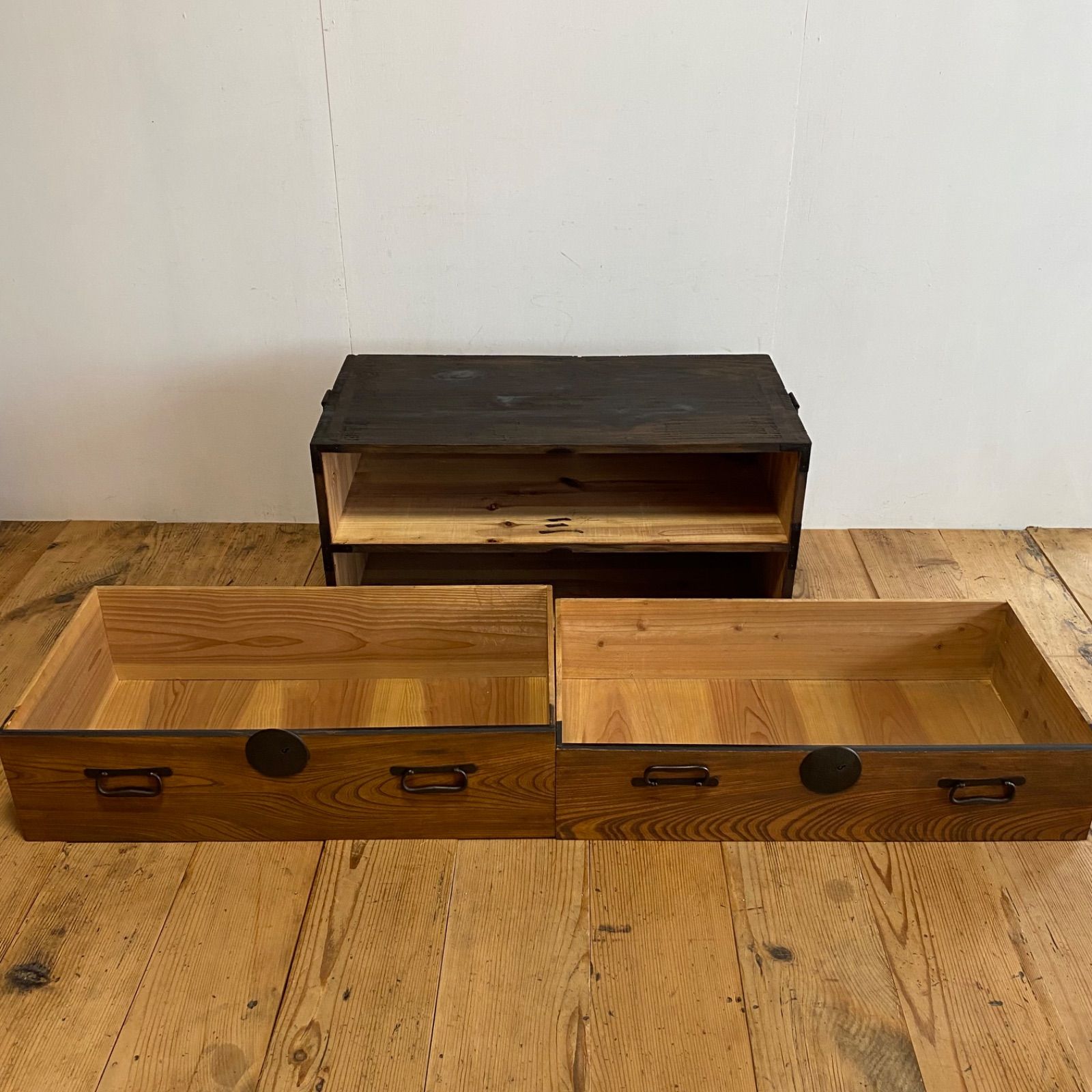 アンティーク チェスト 箪笥 ローボード テレビ台 昭和レトロ y315