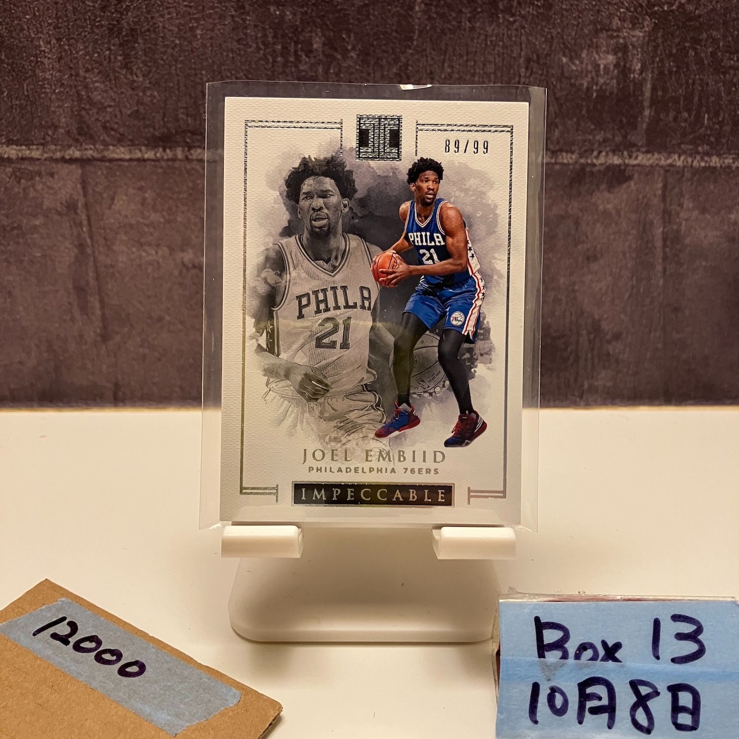 2016 Panini Impeccable Joel Embiid 89 99 Philadelphia 76 ers カード