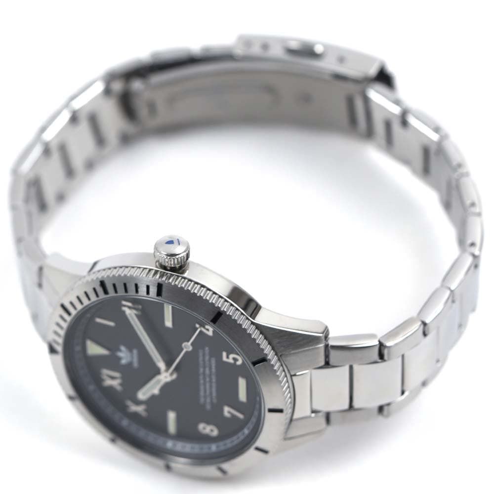 アディダス 腕時計 レディース シルバー ブラック EDITION THREE adidas