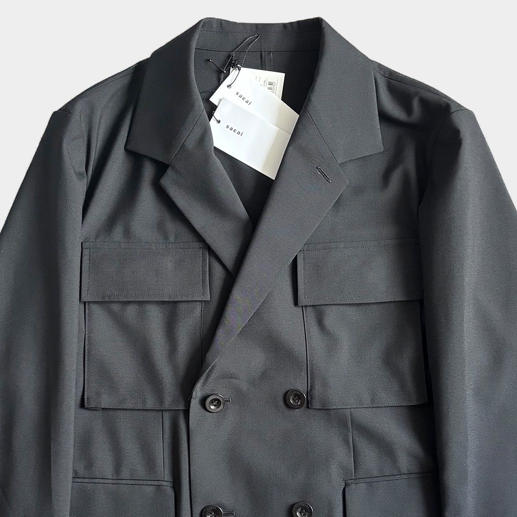 sacai サカイ2025SS スーチングダブルジャケット - メルカリ
