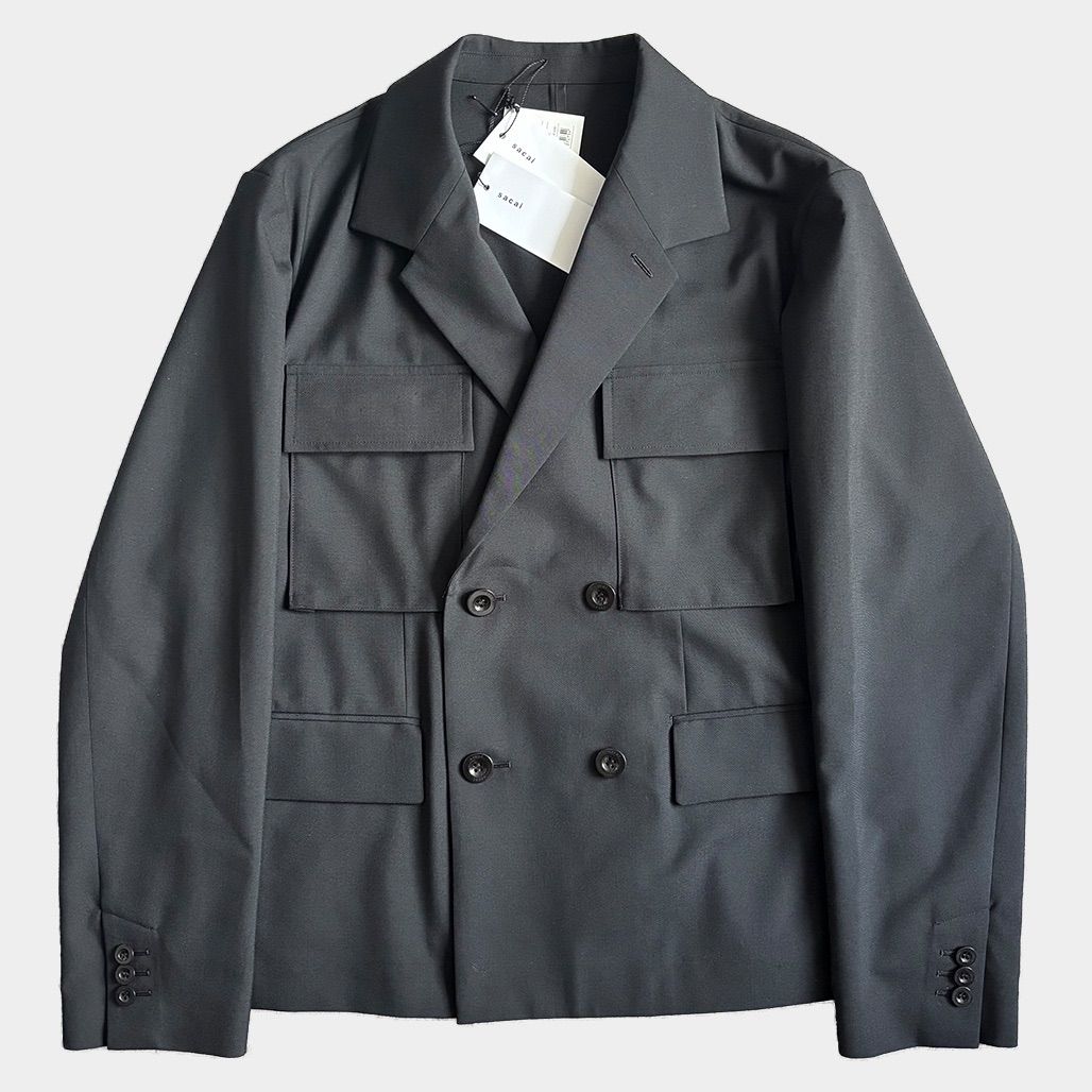 sacai サカイ2025SS スーチングダブルジャケット sacai サカイ2025SS スーチングダブルジャケット - メルカリ