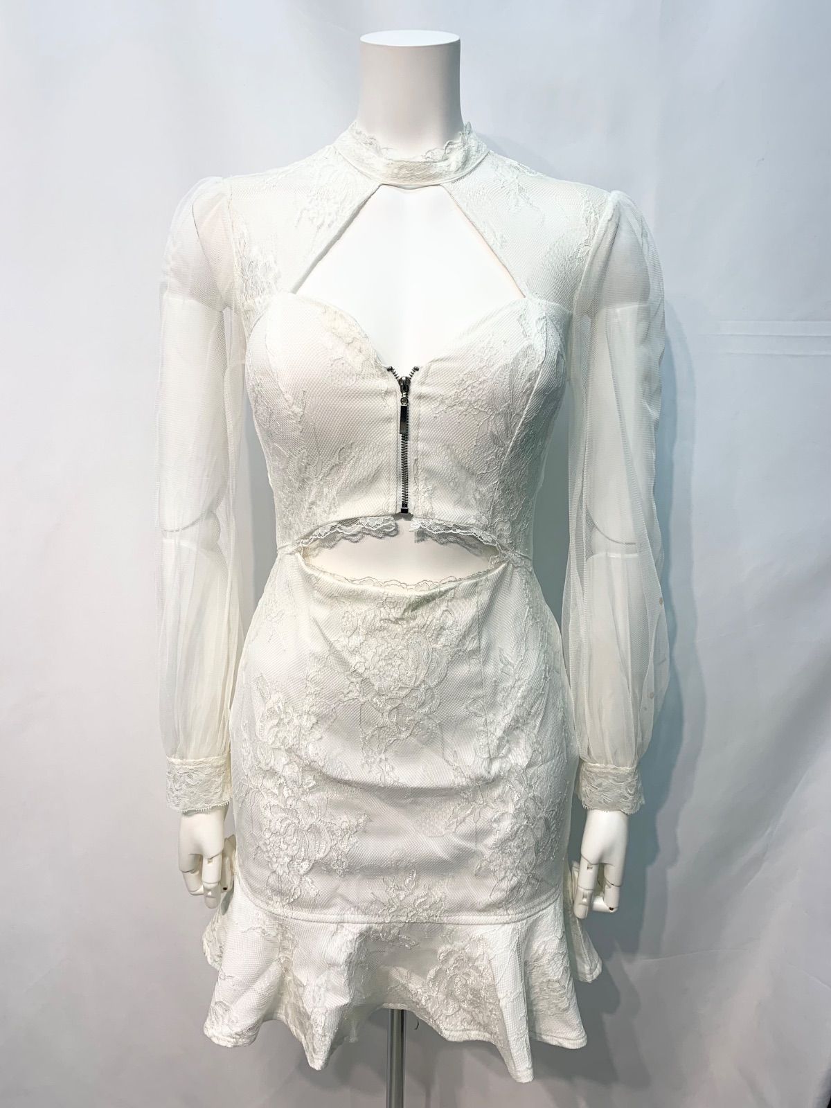 1883 JEWELS ジュエルズ キャバクラ ドレス 総レース ウエストカット