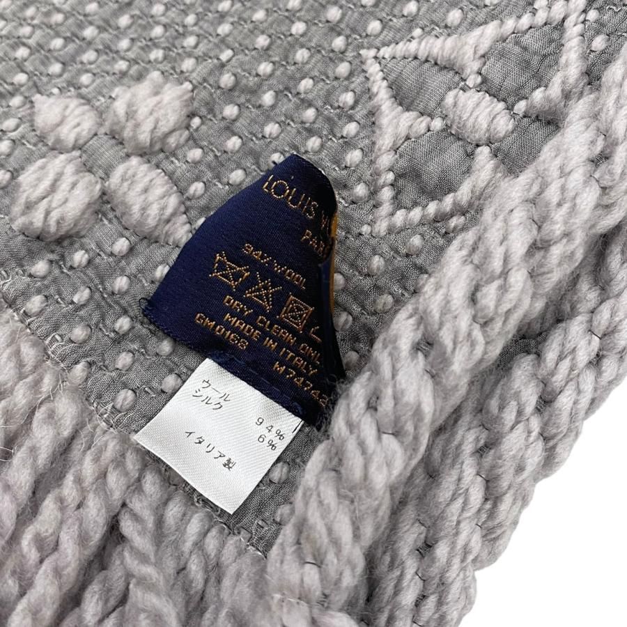 ☆E4820 ルイヴィトン マフラー エシャルプ・ロゴマニア M74742