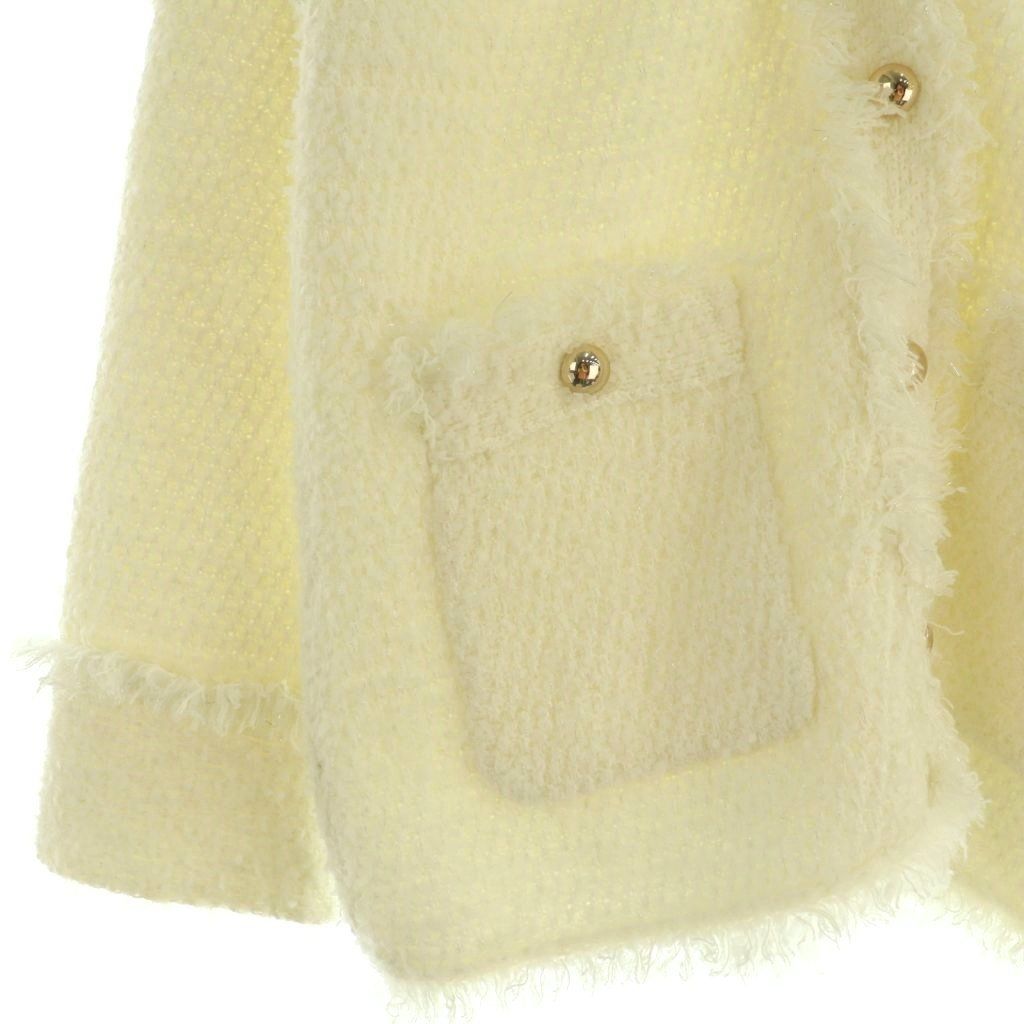 アプワイザーリッシェ Apuweiser-riche 23AW ラメツイードニット