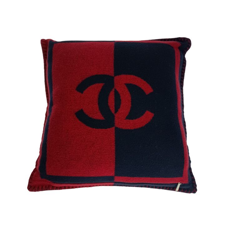 CHANEL シャネル クッション ココマーク ロゴクッション RED NAVY