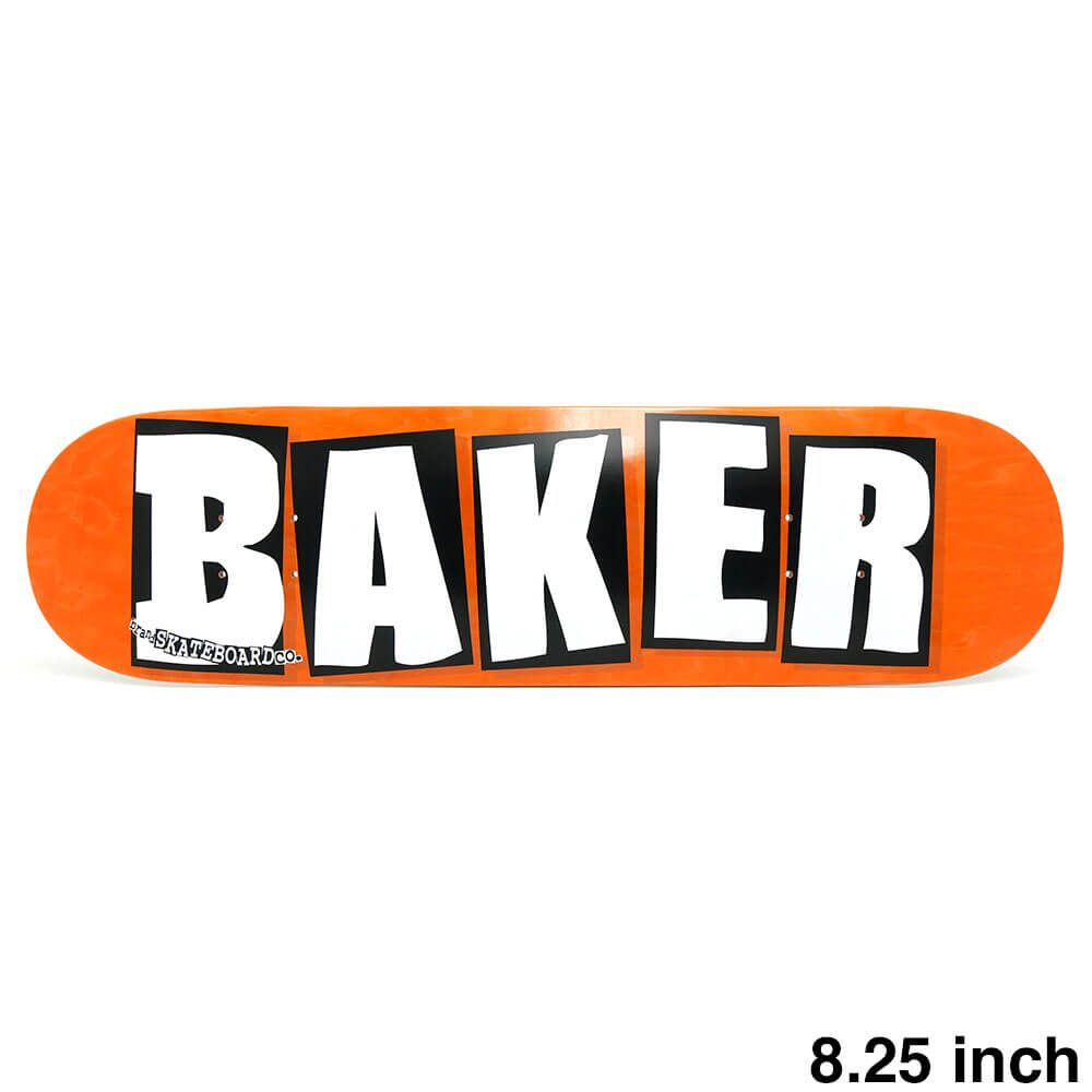 BAKER DECK ベイカー デッキ TEAM BRAND LOGO ORANGE B 2 8.25 DSM スケートボード スケボー