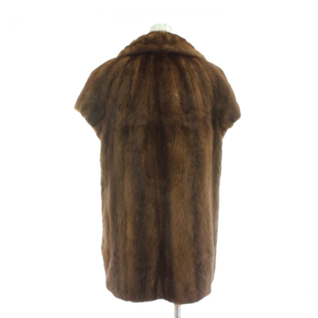 ノーブランド ファーコート ベスト アウター 毛皮 ミンク ミドル 15