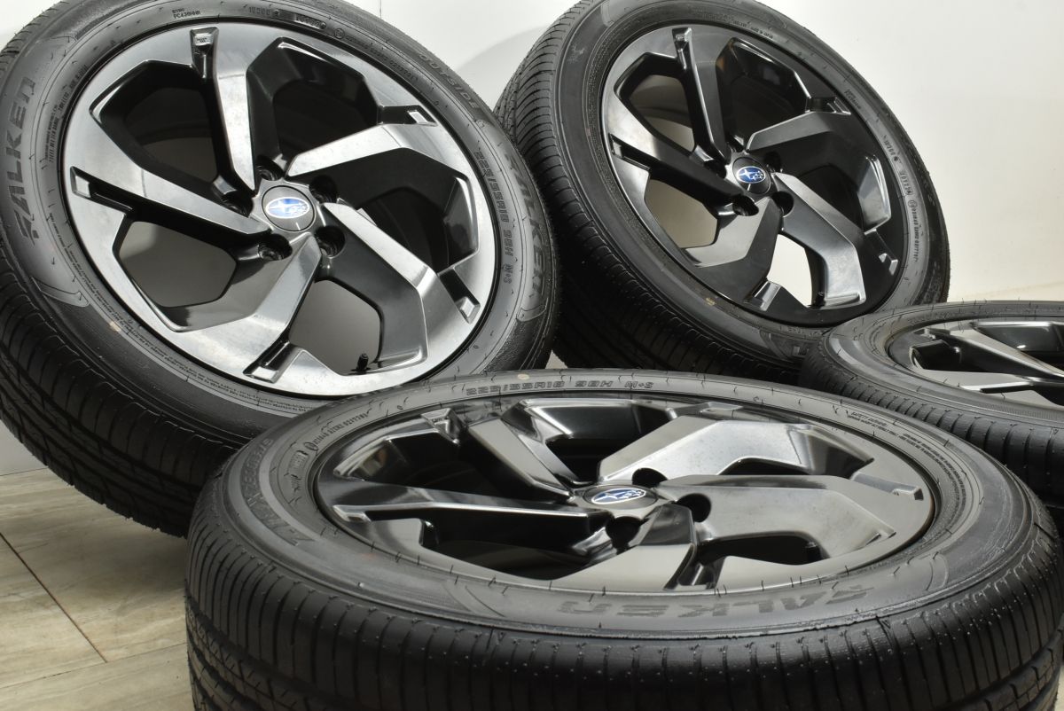 バリ溝 スバル SK フォレスター 18 in 7 J 48 PCD 114 3 ファルケン ZIEX ZE 001 A S 225 55 R クロストレック 流用