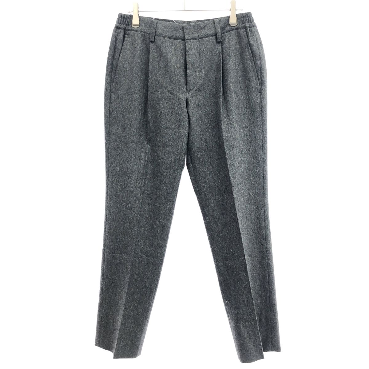 B:MING by BEAMS ビーミングバイビームス ウールフランネルスラックスパンツ 91-23-0229-803 グレー 44