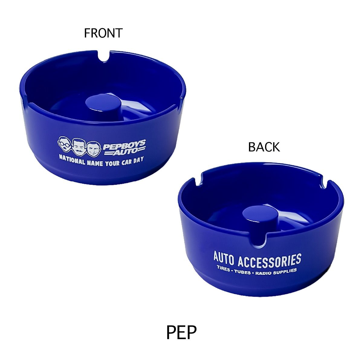 灰皿】2種セット メラミンアッシュトレー CHAMPION PLUGS PEPBOYS