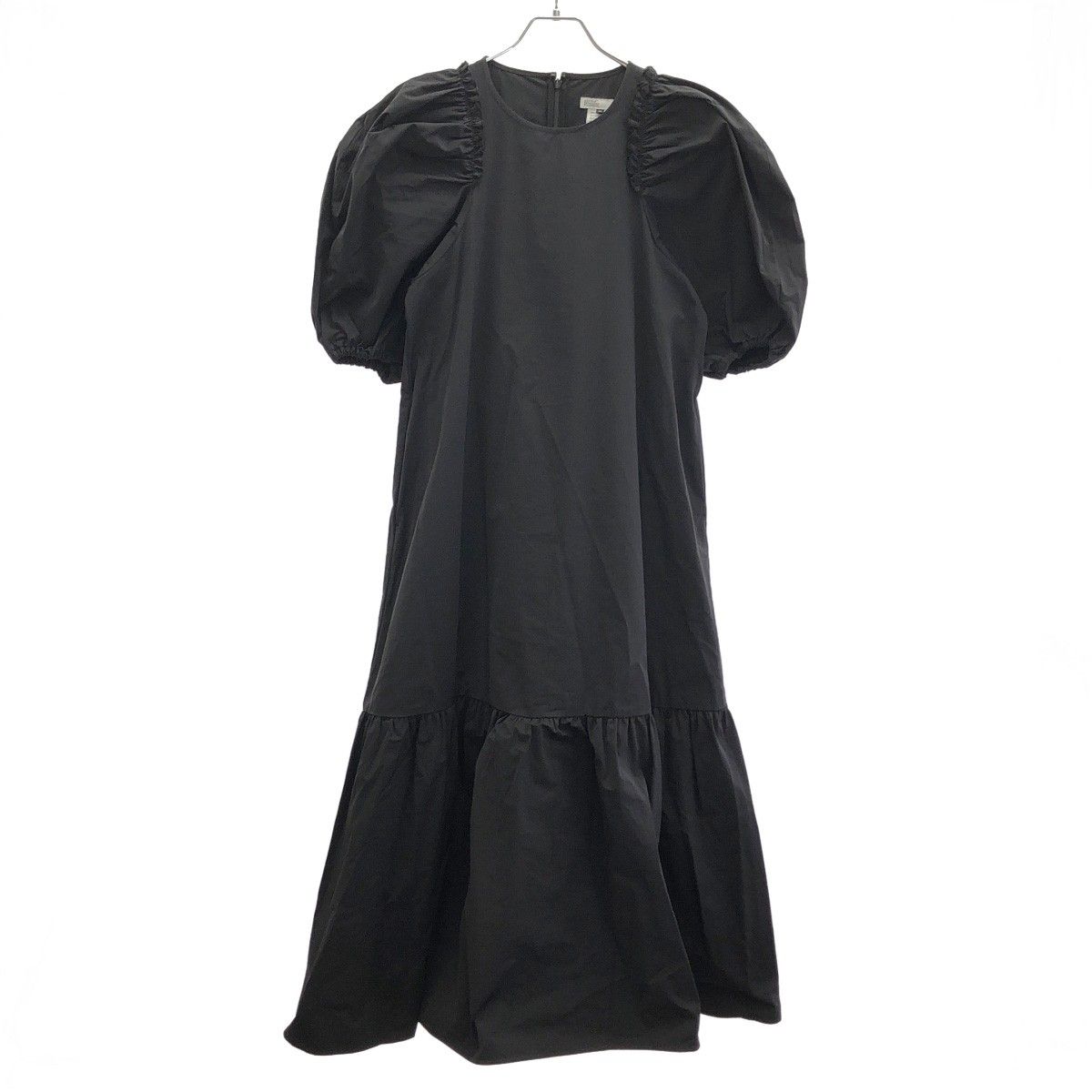 DOUBLE ダブル クロージング 23 SS バルーンスリーブワンピース 0501-180-233 ブラック 38