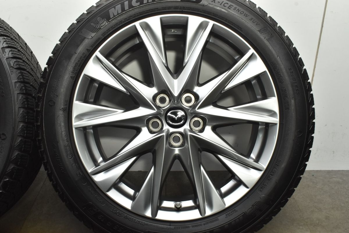  バリ溝 マツダ CX 8 19 in 7 J 45 PCD 114 3 ミシュラン X ICE SNOW SUV 225 55 R 5 流用 XD プロアクティブ 19インチ タイヤ ホイールセット