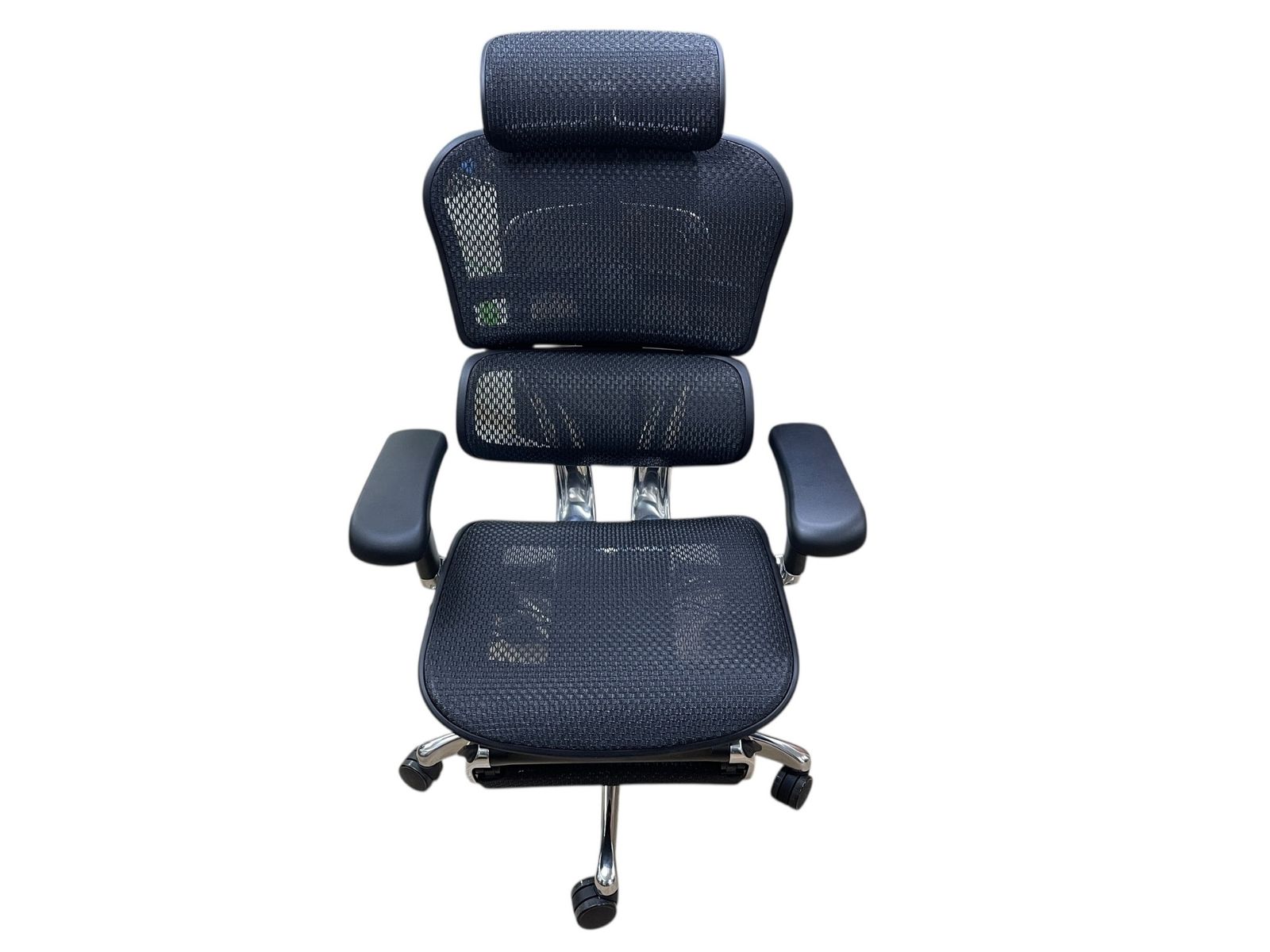 エルゴヒューマンプロ2 Ergohuman Pro 2 オットマン内蔵型 DR オフィスチェア メッシュ ブラック 人間工学設計 可動アーム 昇降リクライニング機能付き2136059 2136059