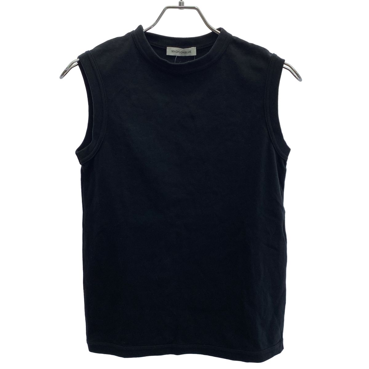 【新品未使用】MADISONBLUEクルーネックTシャツ黒00 マディソンブルー MADISONBLUE/マディソンブルー】CREW NECK SLEEVELESS Tシャツ（T