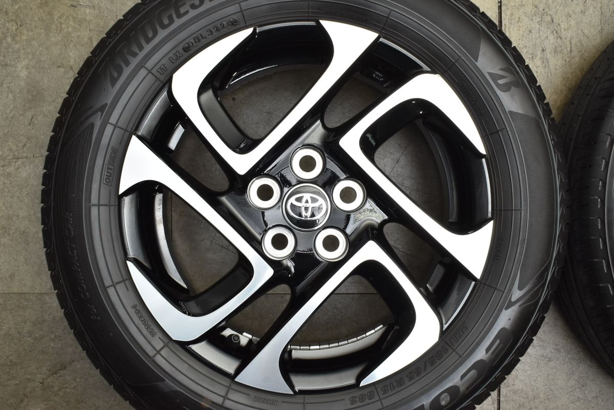 美品】トヨタ 10系 シエンタ 純正 15in 5.5J +40 PCD100 ブリヂストン