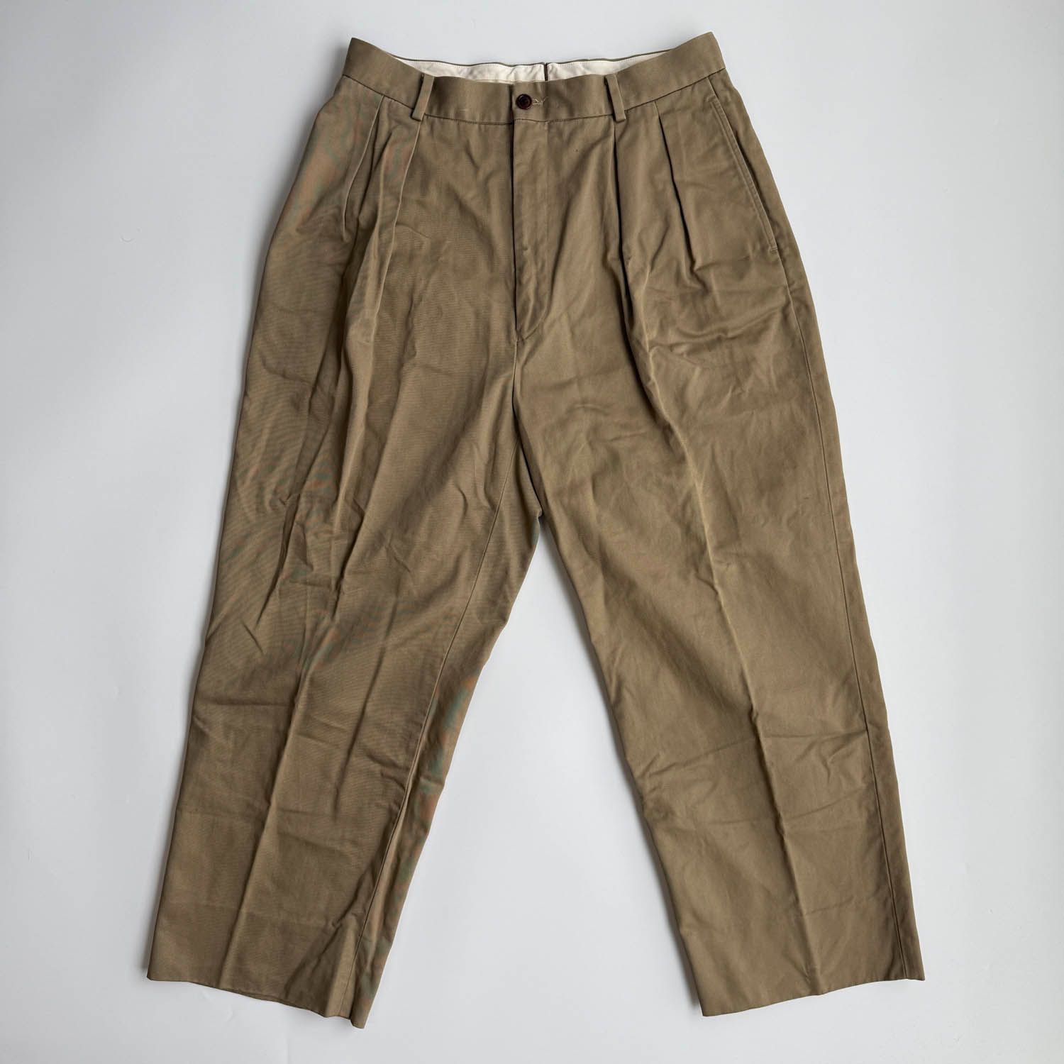 NEAT チノ スラックス 46サイズ NEAT (ニート) タック入り インタック コットンパンツ チノパン サイズ