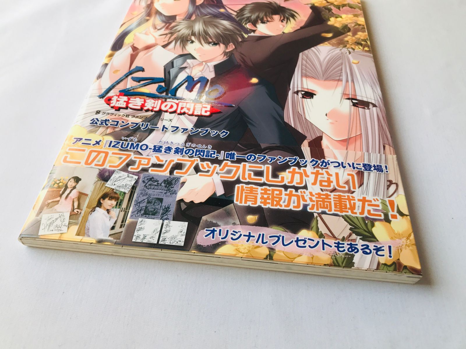 IZUMO 猛き剣の閃記 公式コンプリートファンブック 初版 帯 ハガキ 