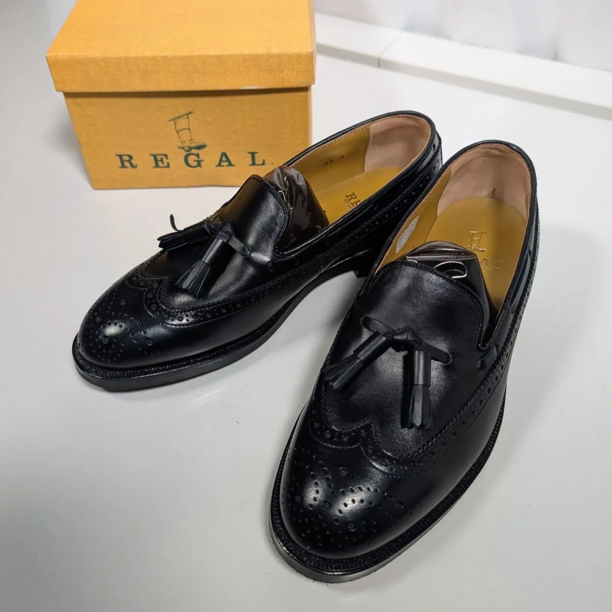 美品/元箱付】REGAL リーガル タッセルローファー JE03 24cm ウイング