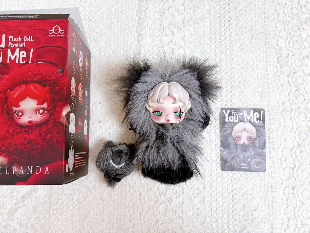 ポップマート スカルパンダ シリーズ ぬいぐるみ キーホルダー シークレット 夢を守る子犬