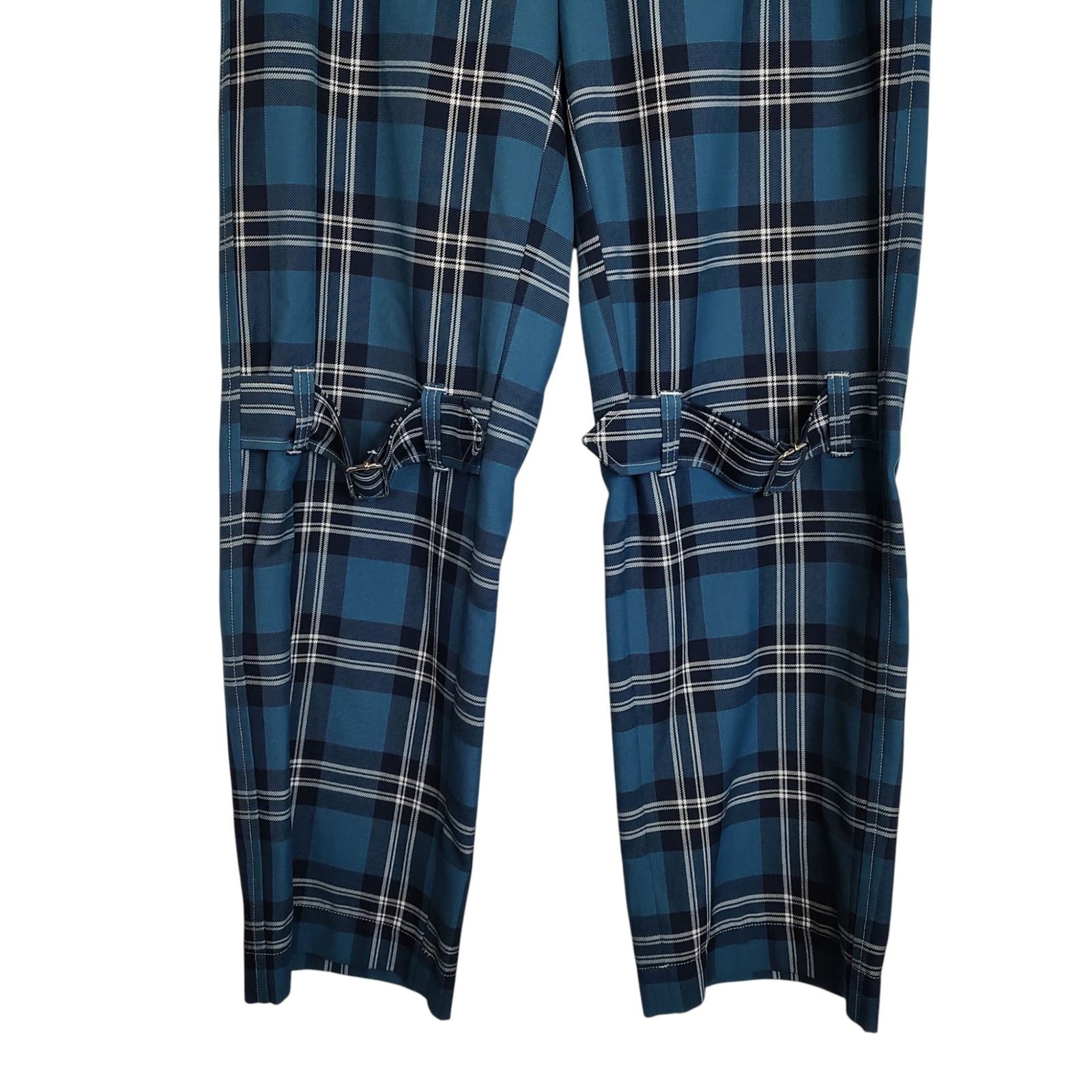 KIDILL キディル 25AW BONDAGE PANTS チェック パンツ KL995 46 ブルー