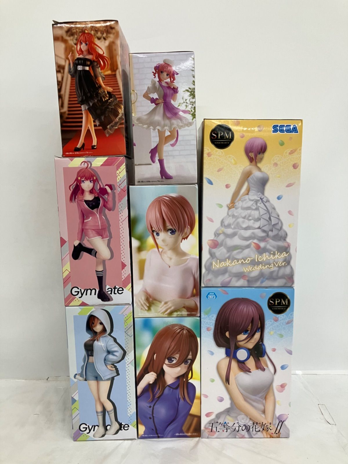 五等分の花嫁など、未開封　20点　美少女　フィギュア　まとめ売り 未開封 五等分の花嫁 まとめ フィギュア 中野一花 中野二乃 中野三玖