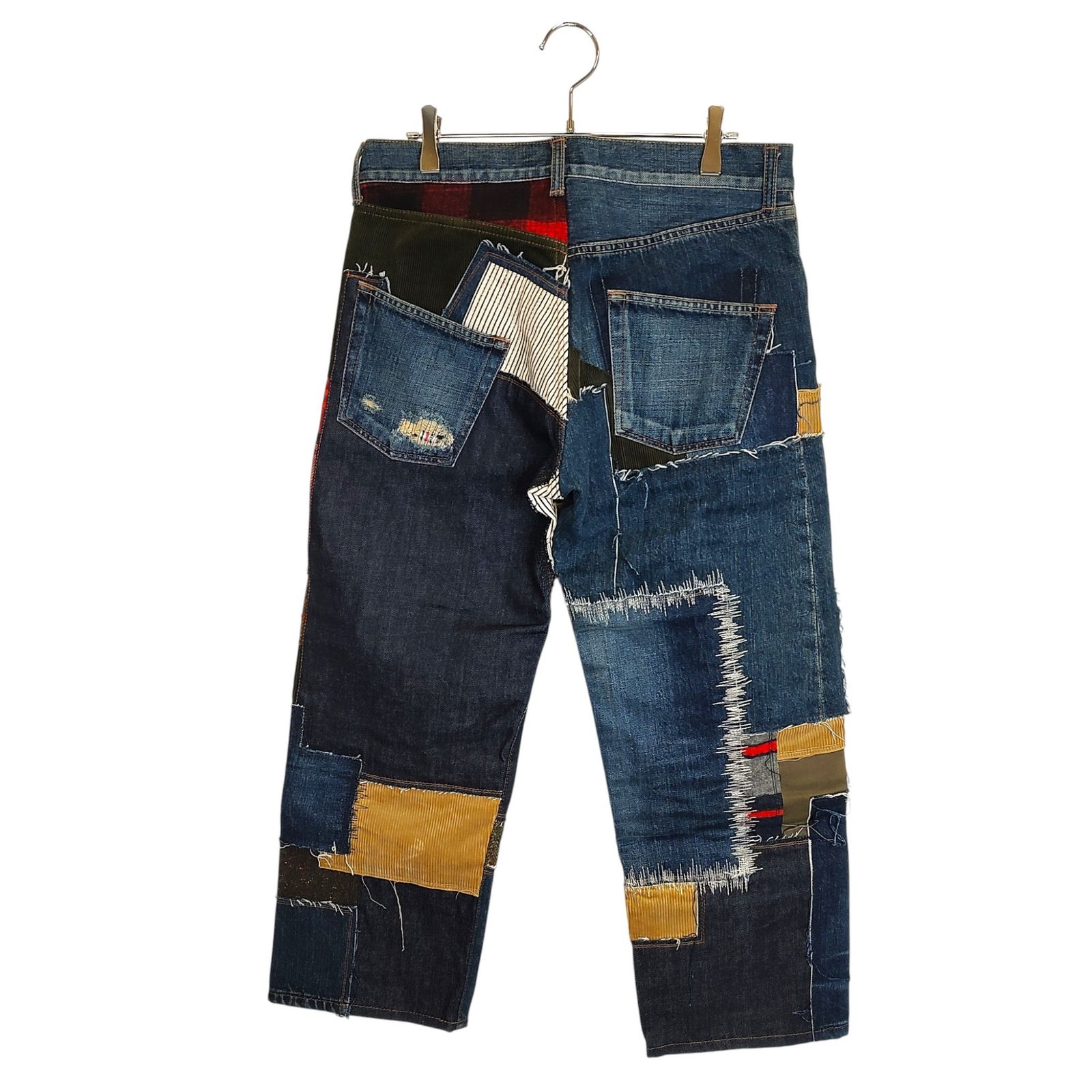 14aw ジュンヤワタナベ コムデギャルソン パッチワーク ポンチョ