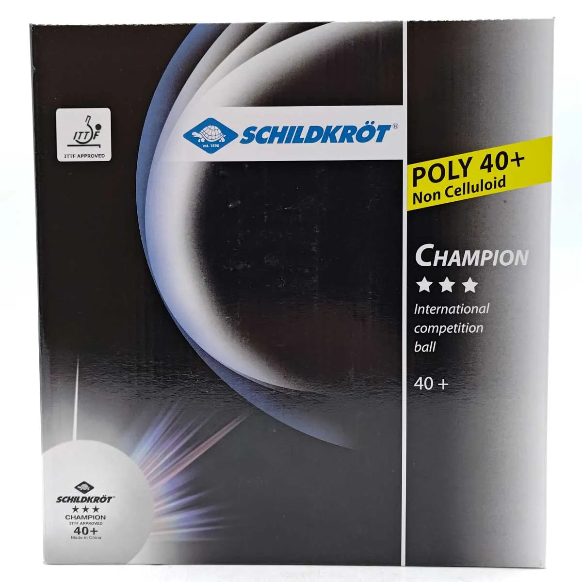 【未使用】[120個セット] ドニック Schildkrot 卓球 競技 ボール スリースター 3 Star Champ ball ITTF認可 Poly 40+ 608542 DONIC 未使用】[120個セット] ドニック Schildkrot 卓球 競技 ボール スリー