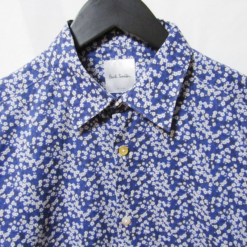 美品 Paul Smith ポールスミス 長袖シャツ 916M HAPPY FLORAL PRINT