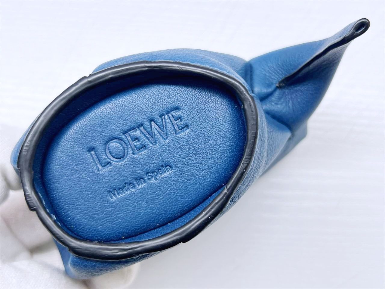 美品 LOEWE ロエベ エレファント コインケース ネイビー ゾウ アニマル