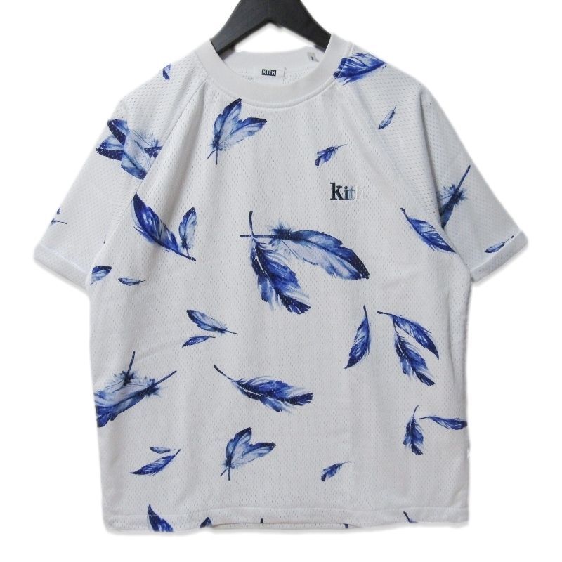 Kith ホワイト 半袖Tシャツ 美品 KITH キス 半袖Tシャツ Howard Tee KH3793 ハワードT メッシュ