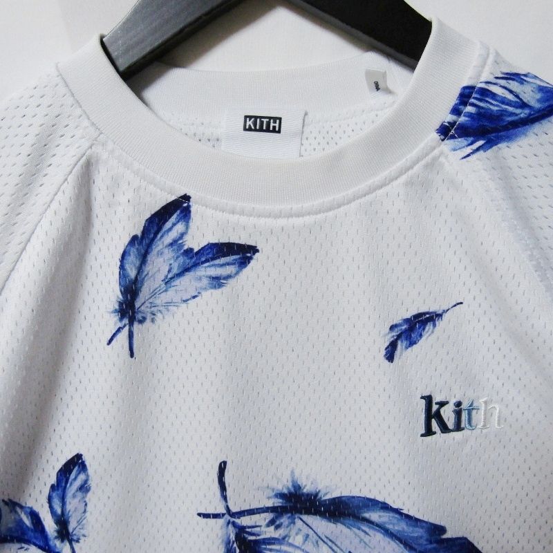 Kith ホワイト 半袖Tシャツ 美品 KITH キス 半袖Tシャツ Howard Tee KH3793 ハワードT メッシュ