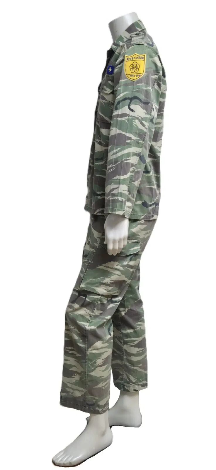 韓国軍 旧モデル 環境公益勤務要員 リザード パータン 軍服 セット S