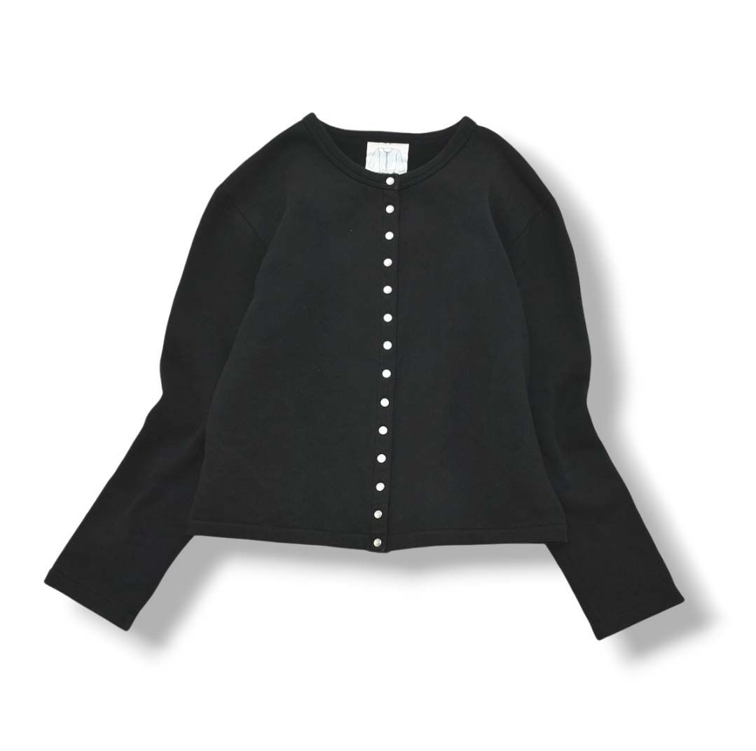 日本製 アニエスベー agnes b スウェット カーディガン プレッション