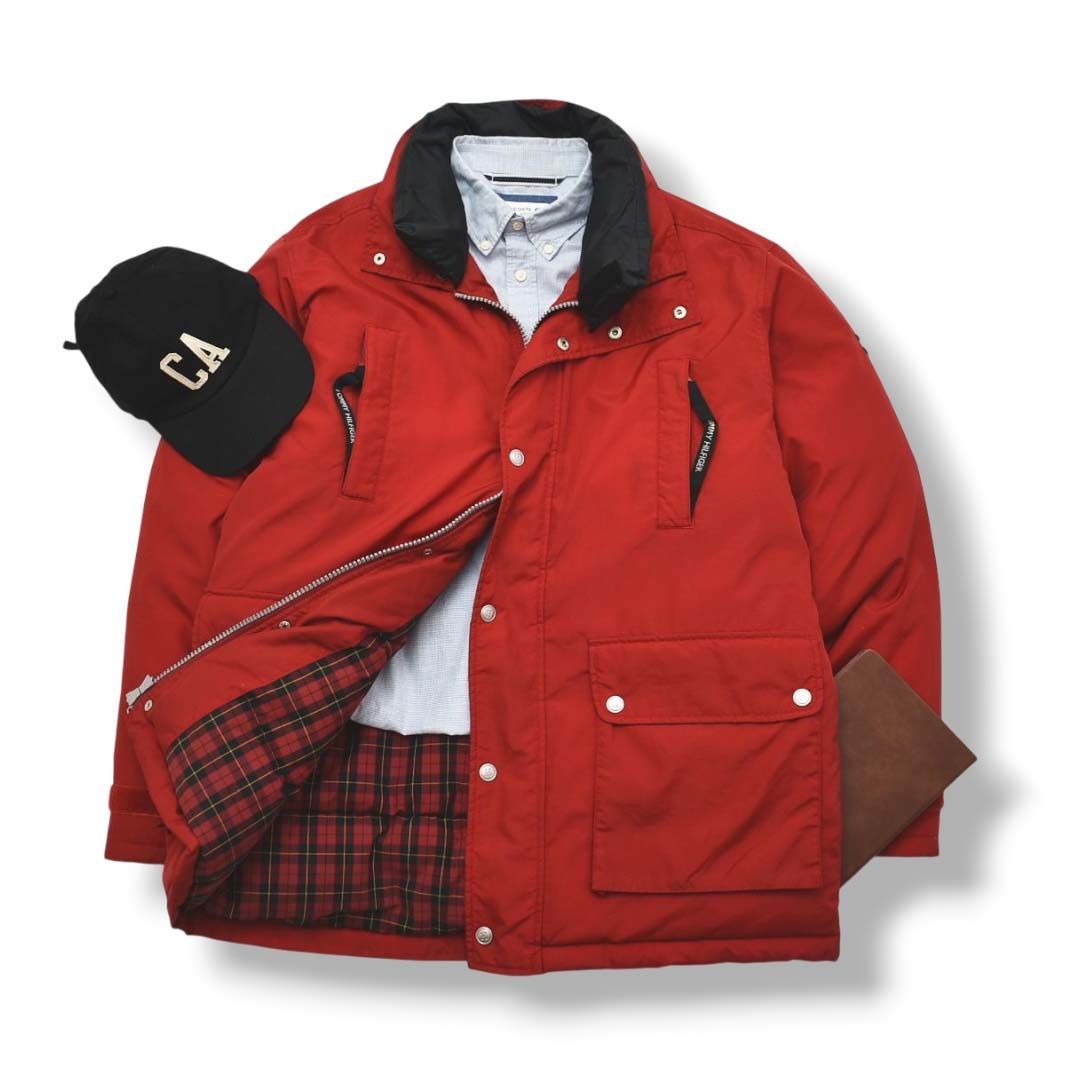 人気】90s トミーヒルフィガー TOMMY HILFIGER スタンドカラー 