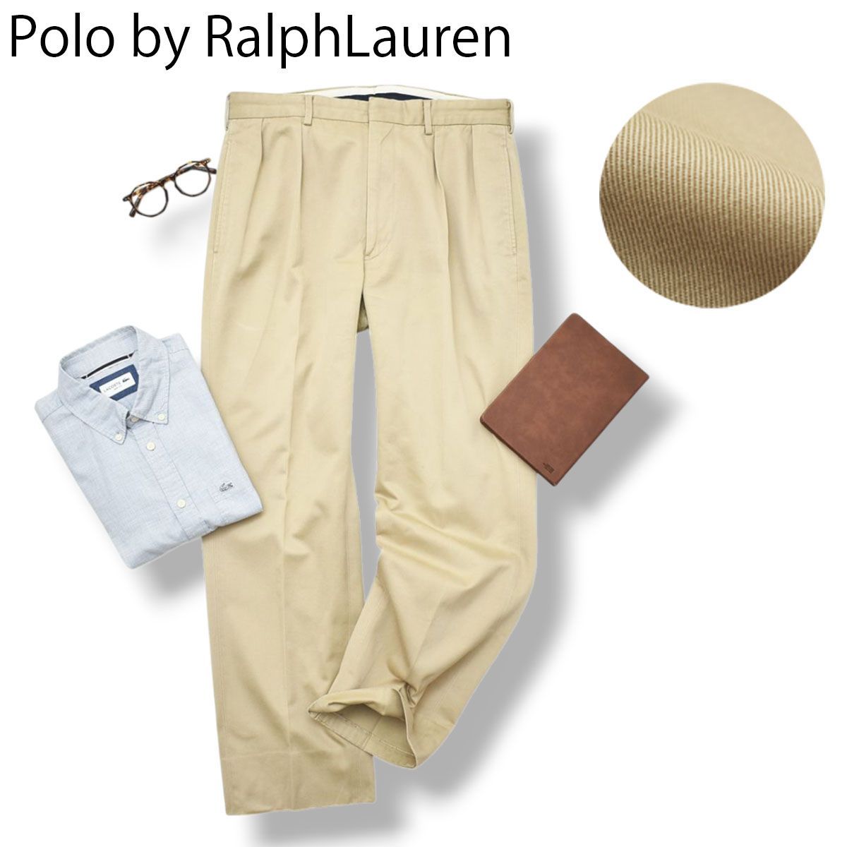 ポロチノ】 90sヴィンテージ Polo ラルフローレン ワイド テーパード