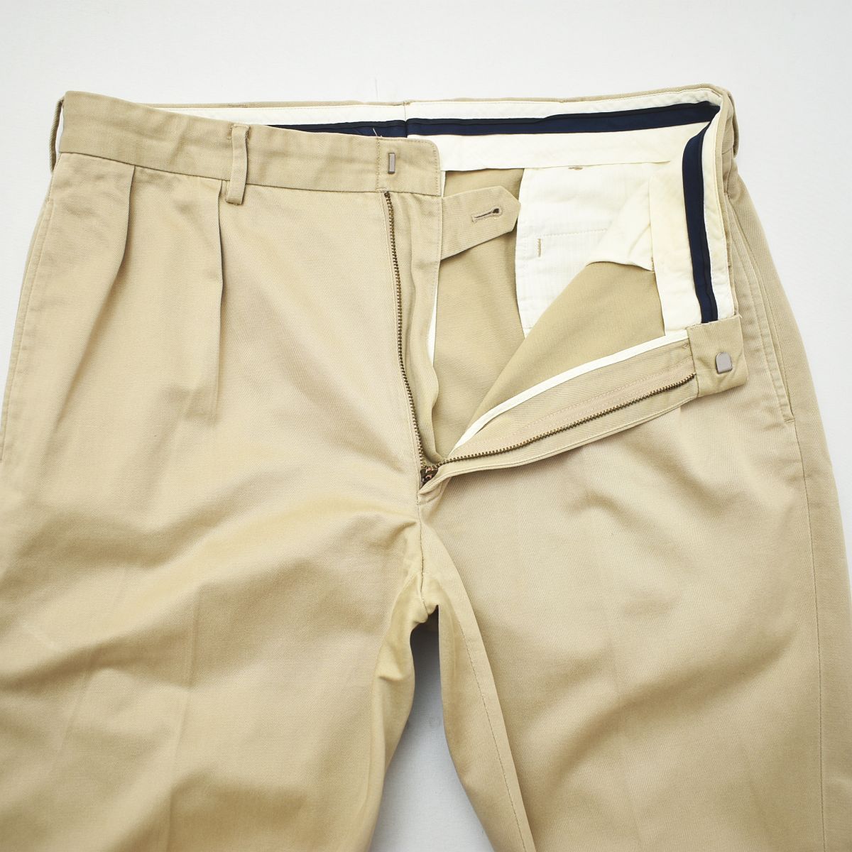 90sPoloByRalphLaurenANDREW ポロチノトラウザーズW30 1990's Polo by Ralph Lauren 2tuck chino trousers / Made in