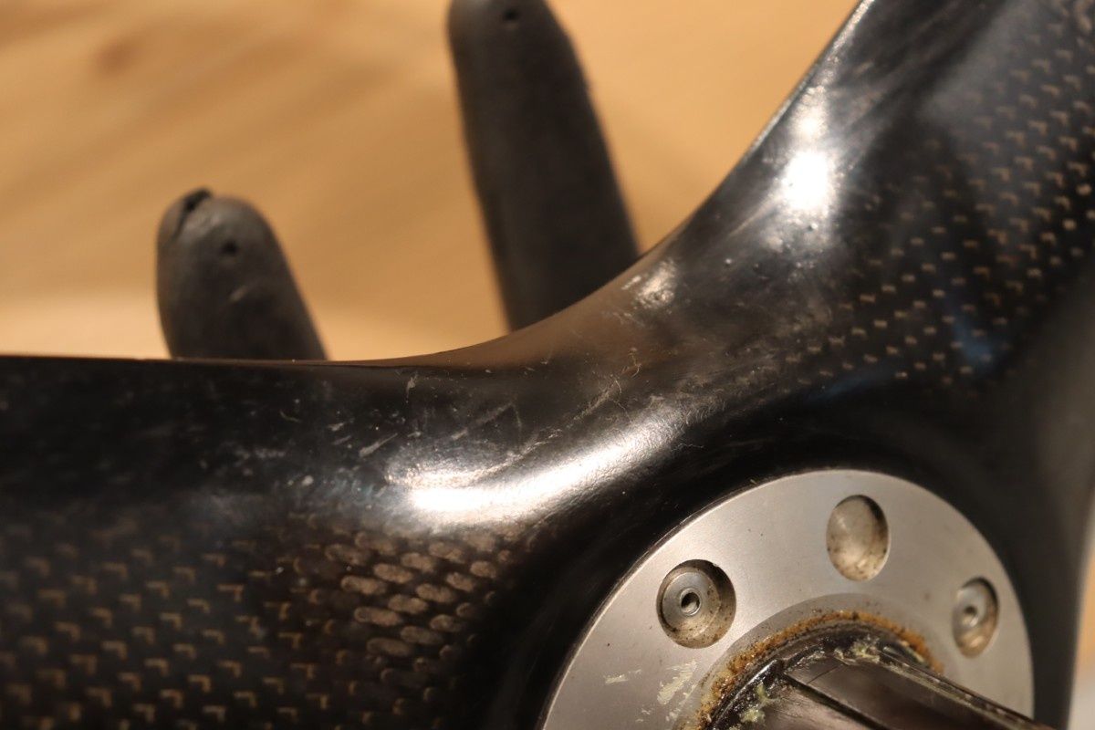 トレカ TORAyCA 3本バトン カーボン チューブラー リアホイールのみ