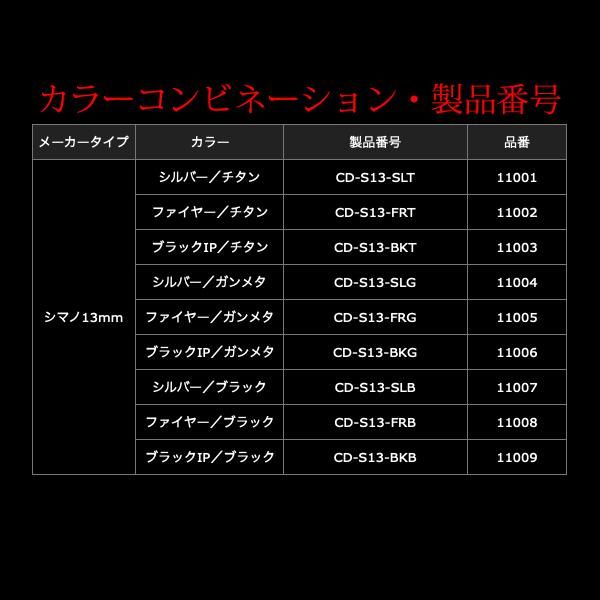 リブレ CUSTOM DRAG シマノ13mm用 ファイヤー+チタン 品番 11002