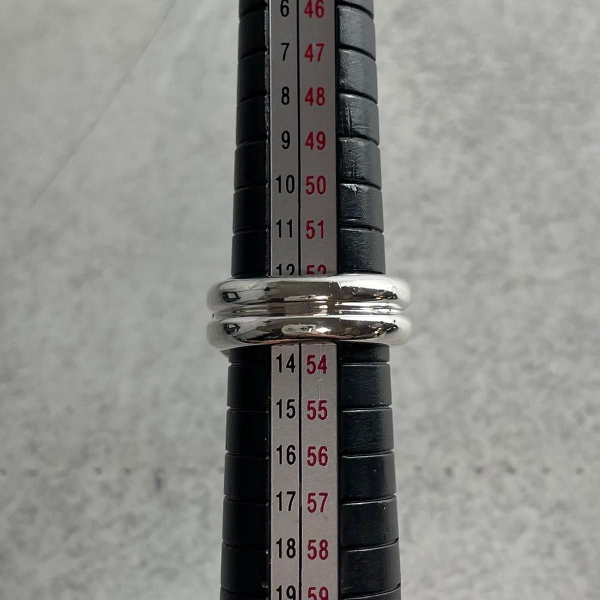 オールドティファニー 希少 13号 コンビ ノット リング シルバー WB1fe