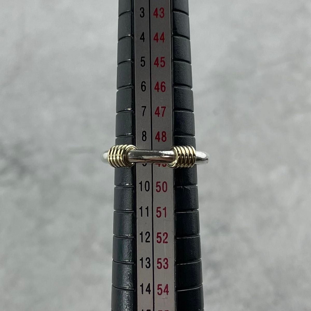 ティファニー 9号 バンドウィズ コイル 750 コンビ リング WB2fe