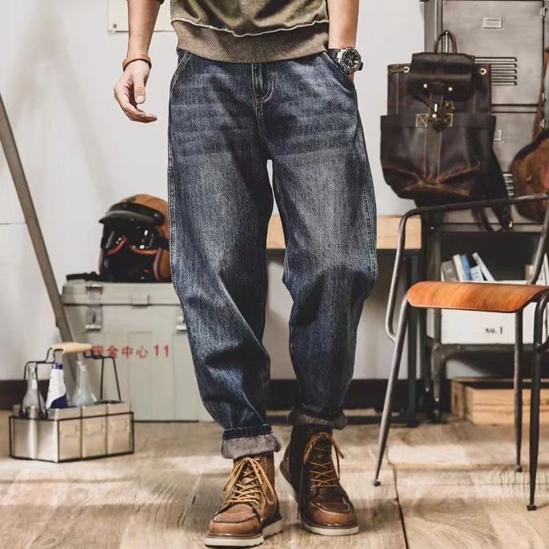 メンズ LUXSTYLE ラグスタイル デニムパンツ ワイドパンツ ジーンズ | バギーパンツ ゆったり パンツ 大きいサイズ ケミカルウォッシュワイドバギーデニムパンツ スキニー [vigerkar] テーパード バギージーンズのサイズ感・口コミ・評判は？形がキレイ