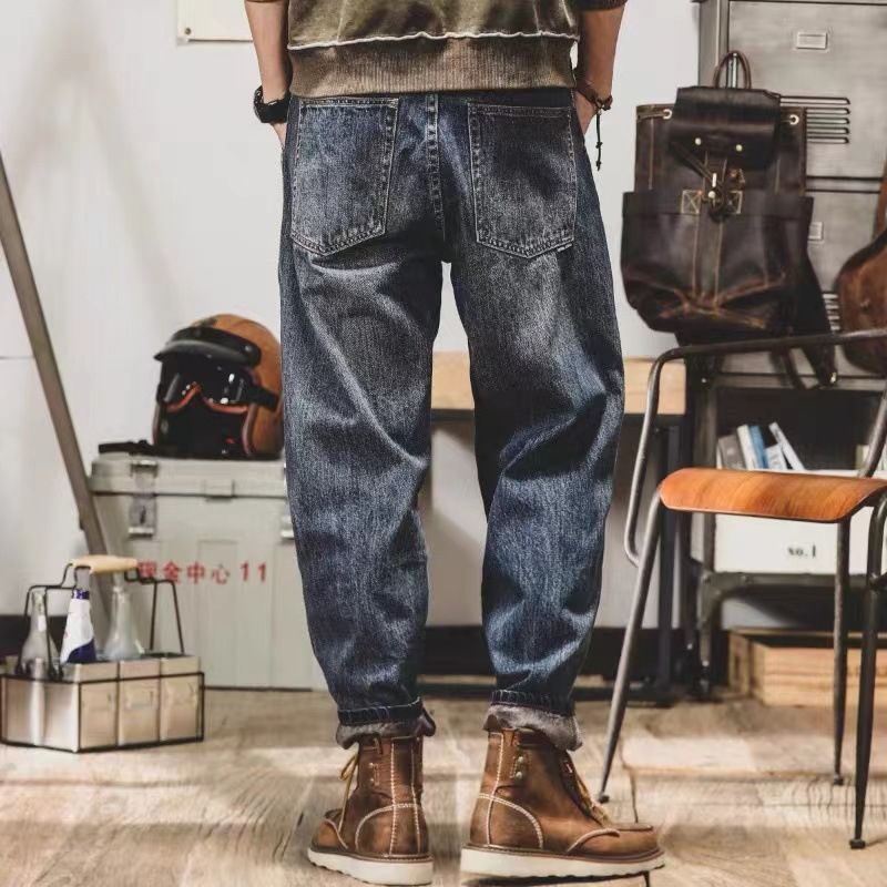 メンズ LUXSTYLE ラグスタイル デニムパンツ ワイドパンツ ジーンズ | バギーパンツ ゆったり パンツ 大きいサイズ ケミカルウォッシュワイドバギーデニムパンツ スキニー [vigerkar] テーパード バギージーンズのサイズ感・口コミ・評判は？形がキレイ
