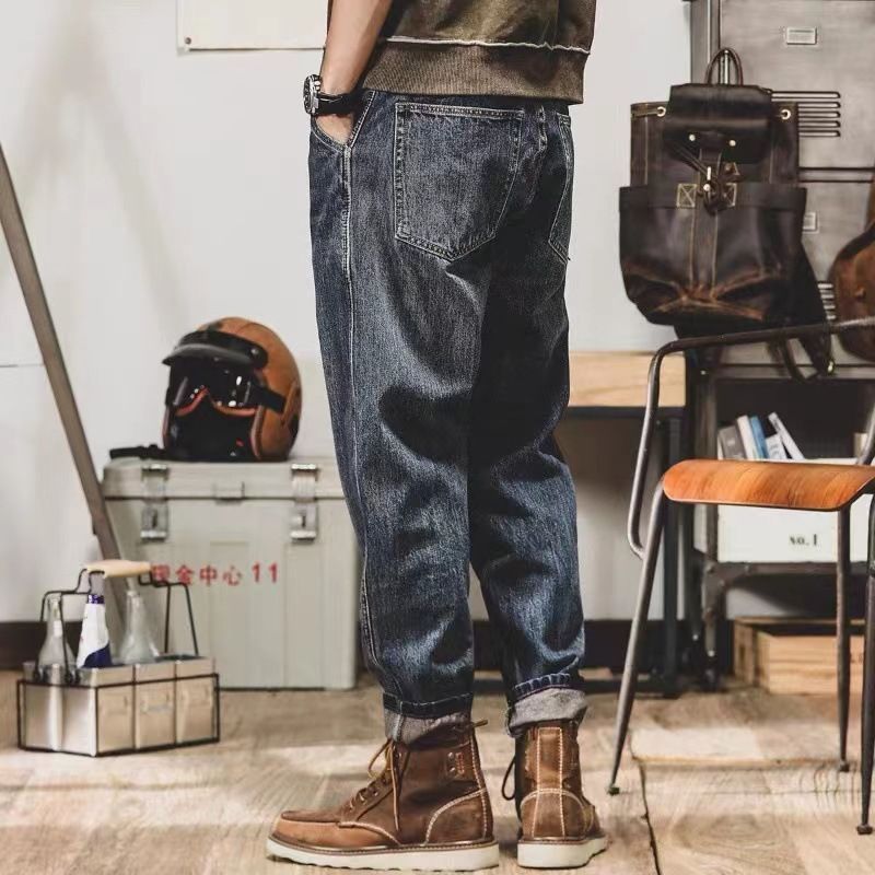 メンズ LUXSTYLE ラグスタイル デニムパンツ ワイドパンツ ジーンズ | バギーパンツ ゆったり パンツ 大きいサイズ ケミカルウォッシュワイドバギーデニムパンツ スキニー [vigerkar] テーパード バギージーンズのサイズ感・口コミ・評判は？形がキレイ