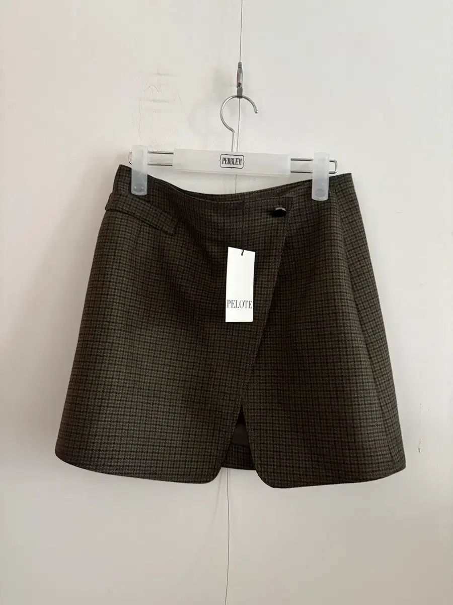 PELOTE ハウンドトゥース ミニスカート